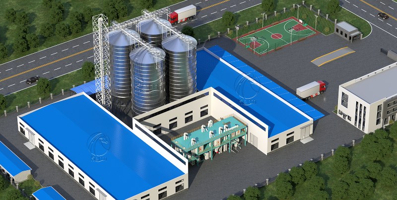 20_40tons_por_hora_Línea_de_producción_completa_de_polvo_de_alimentación_llave_en_mano 12