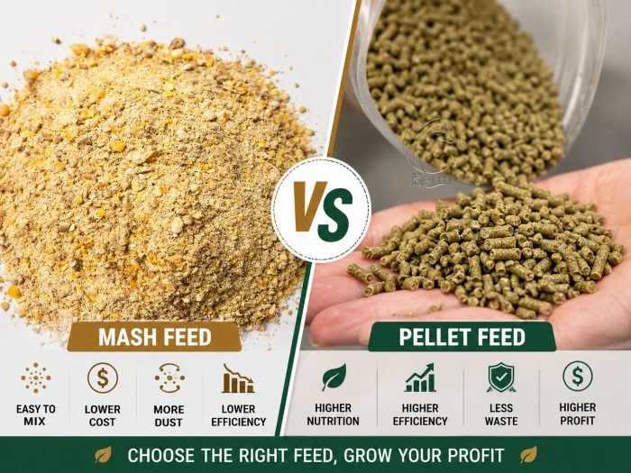 alimento peletizado vs harinoso